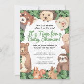 Baby shower van bossen (/w beer en zeugen) kaart (Voorkant)