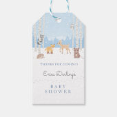 Baby shower van bossen | winterbos cadeaulabel