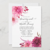 Baby shower van Bourgogne en Blush Autumn Herfst d Kaart (Voorkant)