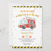 Baby shower van brandweerman kaart (Voorkant)