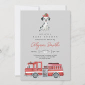 Baby shower van brandweerman kaart (Voorkant)