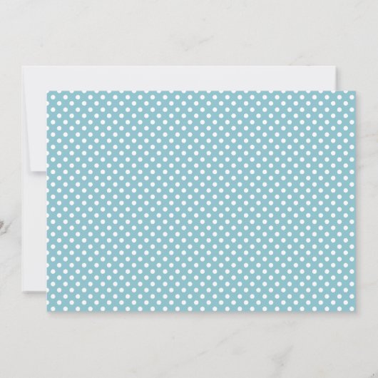 Baby shower van brandweerman Polka Dot Banner Boy Kaart (Achterkant)