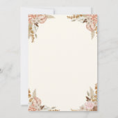 Baby shower van Brown Boho Rainbow Save The Date (Achterkant)