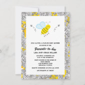 Baby shower van Bumblebee Floral Couple Kaart (Voorkant)