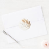 baby shower van chicPampas-gras Ronde Sticker (Envelop)