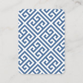 Baby shower van Chinoiserie van de bibliotheek van Informatiekaartje (Achterkant)