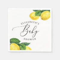 Baby shower van citroen | Waterverf zomercitrus
