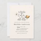 Baby shower van citrus cutie botanische typografie (Voorkant)