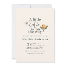 Baby shower van citrus cutie botanische typografie