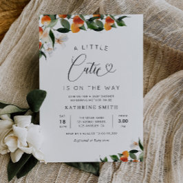 baby shower van citrusbloem kaart