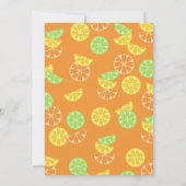 Baby shower van citrusvruchten kaart (Achterkant)