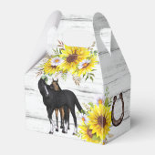 Baby shower van cowgirl rustige pfoelzonnebloemen bedankdoosjes (Achterkant)