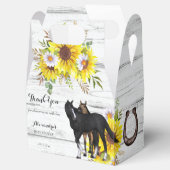 Baby shower van cowgirl rustige pfoelzonnebloemen bedankdoosjes (Geopend)