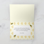 Baby shower van Cute Bee Gefeliciteerd mama-tot-bi Kaart (Binnen)