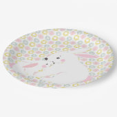 Baby shower van Cute Moeder & Baby Girl Bunny Papieren Bordje (Gekanteld)