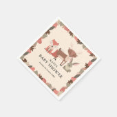 Baby shower van Cute Woodland Forest Animals Servet (Hoek)
