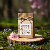 Baby shower van Cute Woodland Forest Animals Vierkante Sticker