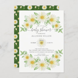 Baby shower van Daisy Floral, vers Kaart