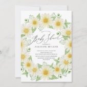 Baby shower van Daisy Floral, vers Kaart (Voorkant)