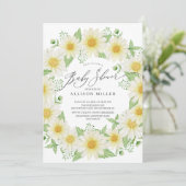 Baby shower van Daisy Floral, vers Kaart (Staand voorkant)