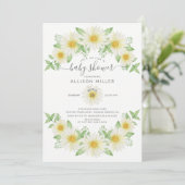 Baby shower van Daisy Floral, vers Kaart (Staand voorkant)