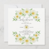 Baby shower van Daisy Floral, vers Kaart (Voorkant)