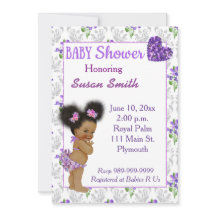 Baby shower van de Afrikaanse Amerikaanse baby Gir