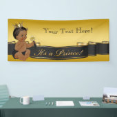 Baby shower van de Afrikaanse Amerikaanse Prins Spandoek (Beurs)
