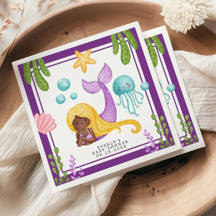 Baby shower van de Afrikaanse Zeemeervis Napkins Servet