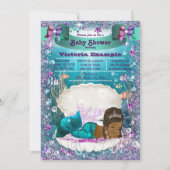 Baby shower van de Amerikaanse Mermaid Princess Kaart (Voorkant)