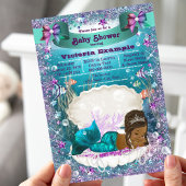 Baby shower van de Amerikaanse Mermaid Princess Kaart