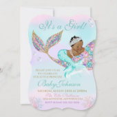  Baby shower van de Amerikaanse Zeemeermin Kaart (Voorkant)