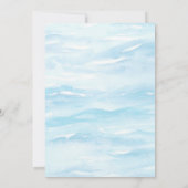 Baby shower van de Amerikaanse Zeemeermin Kaart (Achterkant)