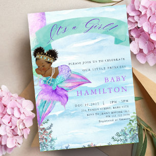 Baby shower van de Amerikaanse Zeemeermin Kaart