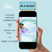 Baby shower van de Amerikaanse Zeemeermin Kaart