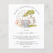 Baby shower van de begroting dat per post wordt ui (Voorkant)