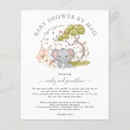 Baby shower van de begroting dat per post wordt ui