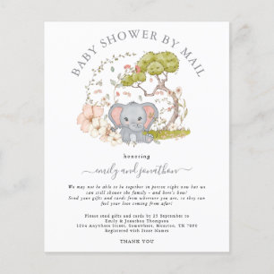 Baby shower van de begroting dat per post wordt ui