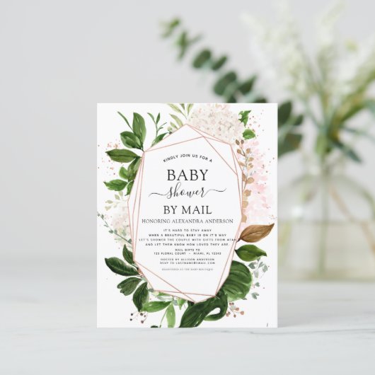 Baby shower van de begroting door Mail Greenery Bo (Staand voorkant)