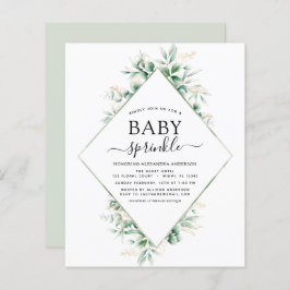 Baby shower van de begroting - Eucalyptus Geometri