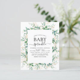 Baby shower van de begroting - Eucalyptus Geometri