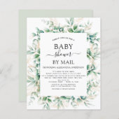 Baby shower van de begroting per post Eucalyptus G (Voorkant / Achterkant)