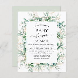 Baby shower van de begroting per post Eucalyptus G