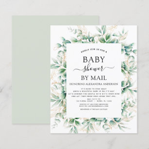 Baby shower van de begroting per post Eucalyptus G