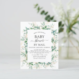 Baby shower van de begroting per post Eucalyptus G