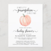 Baby shower van de begroting per post Oranje pompo (Voorkant)