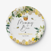 Baby shower van de bijen papieren bordje (Voorkant)