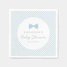 Baby shower van de blauwe boeg van Gingham Servet