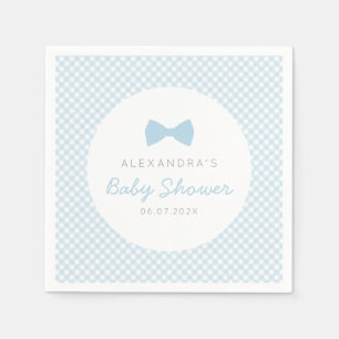 Baby shower van de blauwe boeg van Gingham Servet
