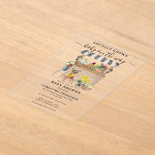 Baby shower van de Bloemenmarkt van de waterverf Acryl Uitnodigingen (Laagn)